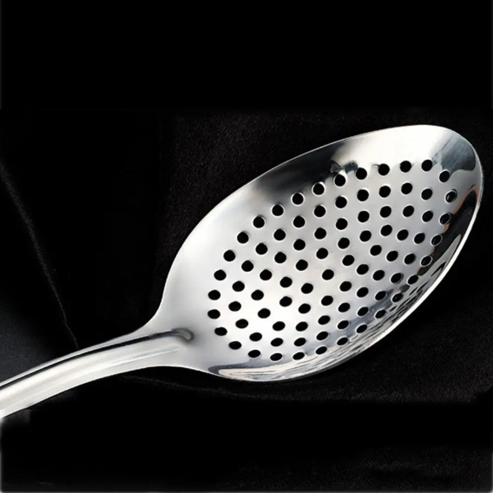 Portable Anti-rust Stainless Steel for Kitchen Household Skimmer Scoop Nooodle Spoon Deep-Fried Colander Colander Spoon