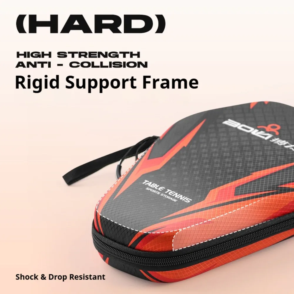 Waterproof Hard-shell Table Tennis Racket Case Dustproof and Shock-resistant Hard-shell Racket Case Table Tennis Equipment