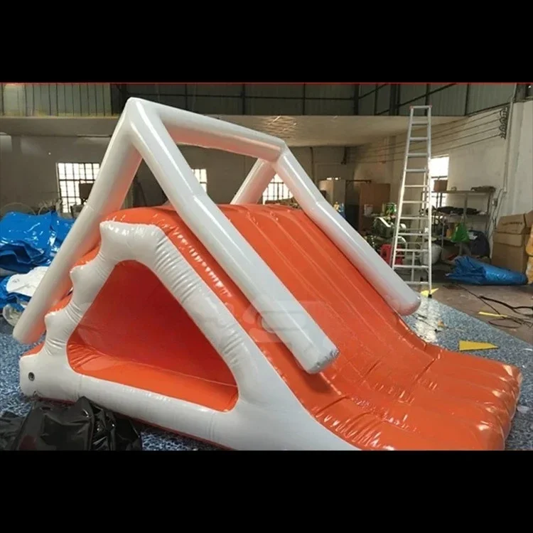 

High Quality Sea Inflatable Water Park Triangular Slide Inflatable Floating Slide Toys for Summer