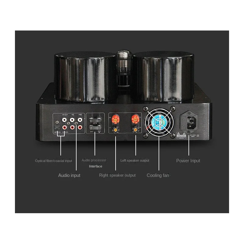 Imagem -06 - Hifi Hybird Stereo Válvula Tubo Amplificador Bluetooth 5.0 Receptor de Áudio Coaxial Opt Power Amp Leitor Usb