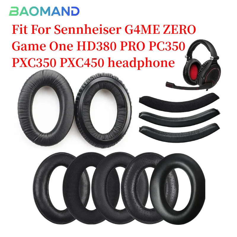 

Ear pads for Sennheiser G4ME ZERO Game One HD380 PRO PC350 PXC350 PXC450 replacement headphones Earmuffs Mesh cloth