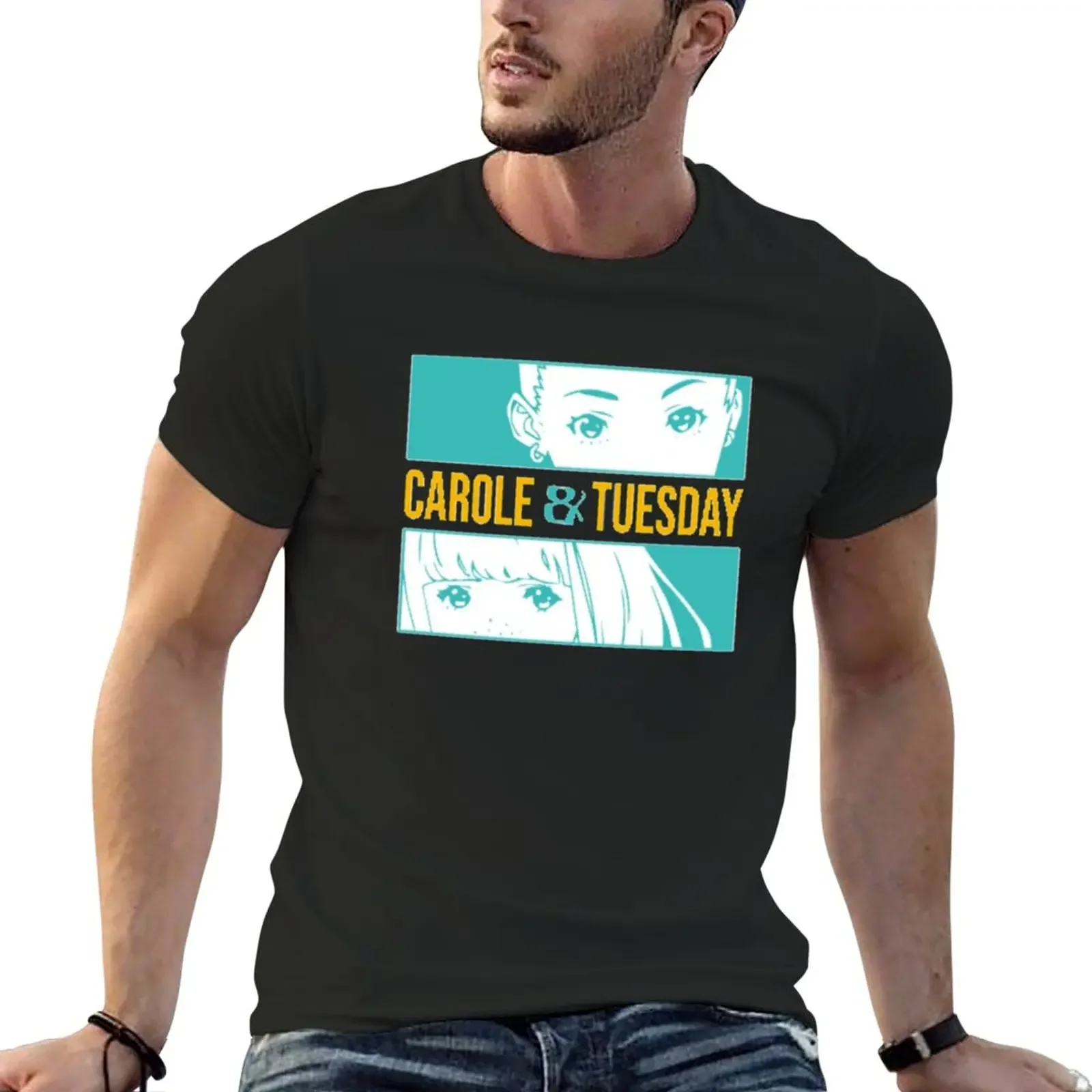 Carole and Tuesday logo T-Shirt graphics quick drying funnys men clothings