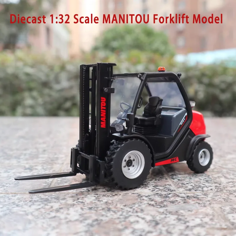 

Модель вилочного погрузчика MANITOU из литого металла в масштабе 1:32, сувенир, подарок, украшение, коллекционная модель техники