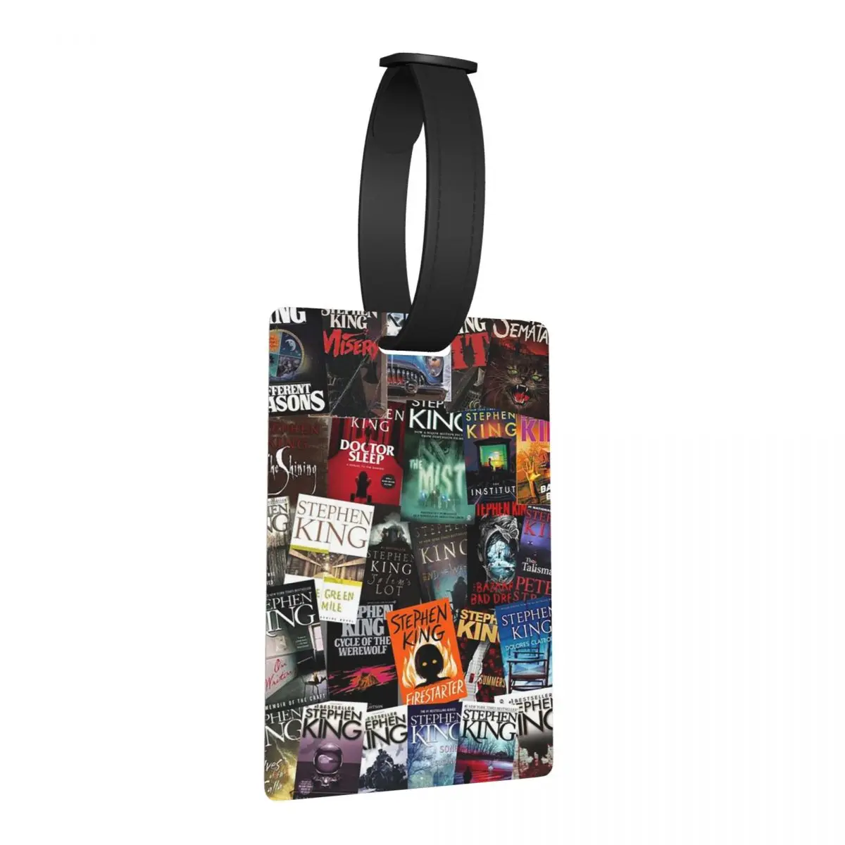 

Stephen King Book Covers, Horror Bookworm Luggage Tags Suitcase Travel Fashion Baggage Boarding Tag Label Holder ID Name Address
