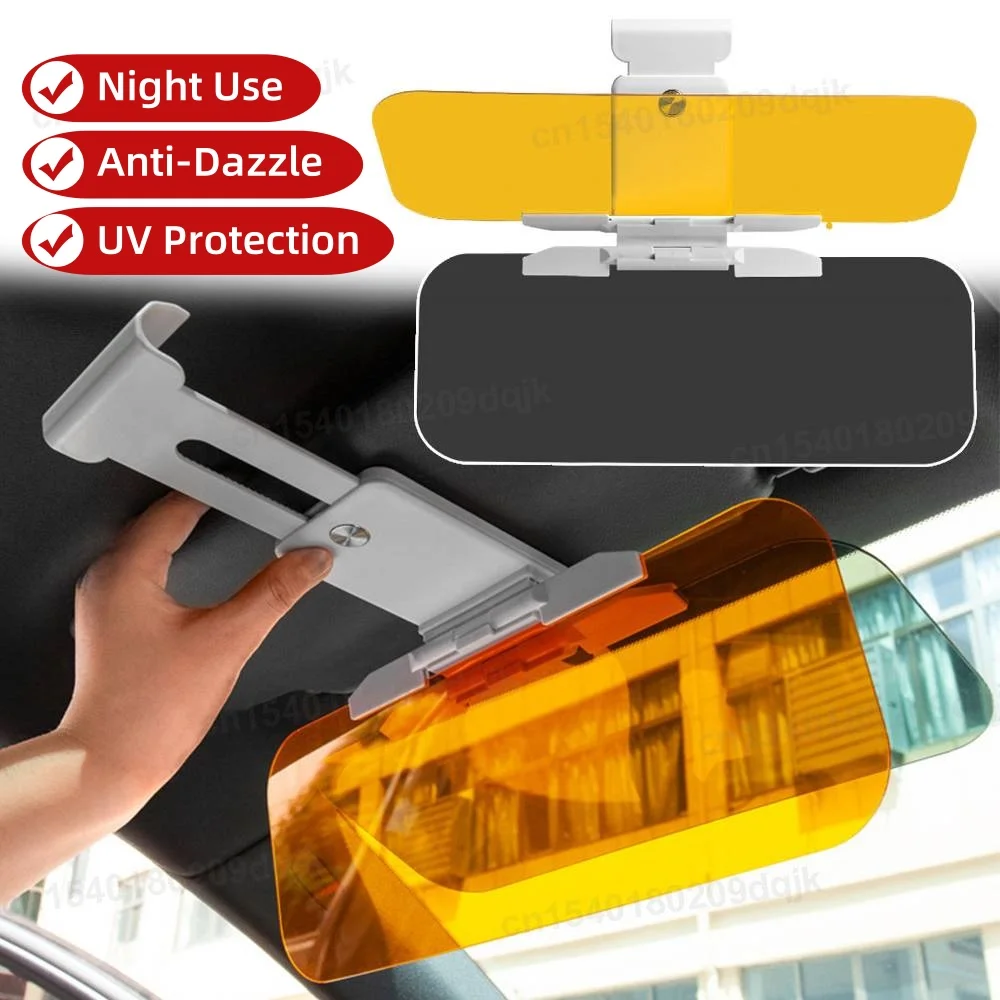 

Складной автомобильный солнцезащитный козырек HD, антибликовые солнцезащитные очки дневного и ночного видения, зеркало для вождения, защита от ультрафиолета, откидные аксессуары для интерьера