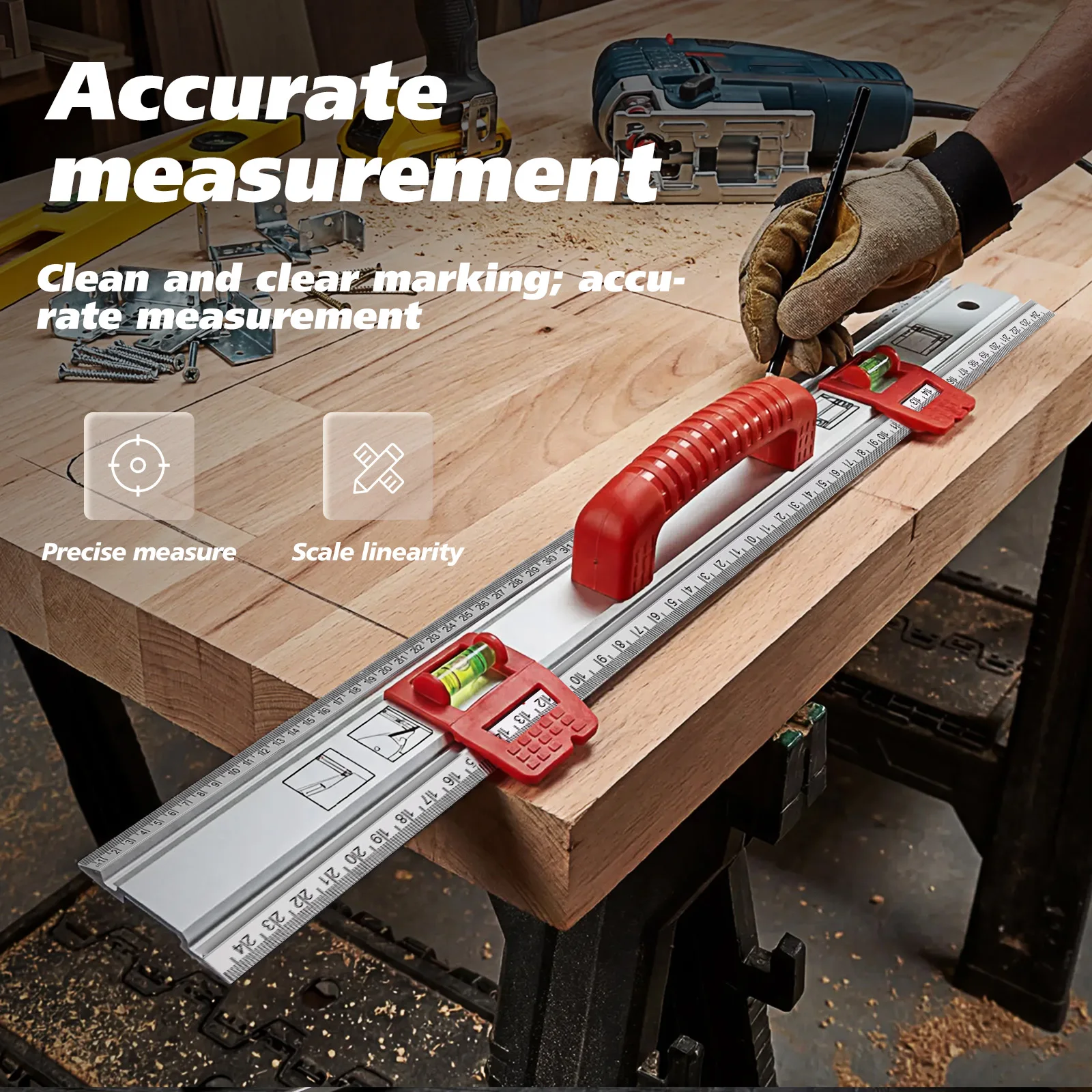 19.7inch Level Ruler Aluminum  - đánh giá và giá Home Improvement Guide