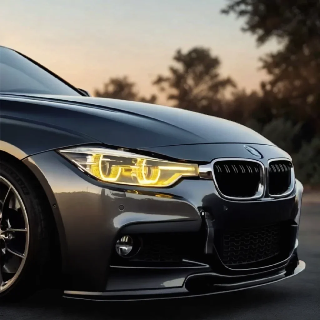 For BMW 3 series 2017-2019 F30 316 320 328 330 335 Dual-Color DRL Module yellow and white LED panel daytime running light