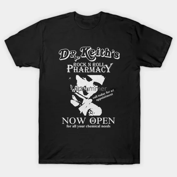 Keith Richards Dr Keith'S Rock N' Roll Pharmacy Canvas Unisex Shirt