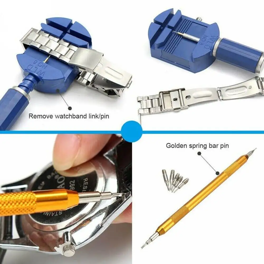 147pcs Watch Repair Kit Watch Link Removal Tool Watch Tool Kit Professional Watch Repair Tools With Carrying Bag Hand Tool