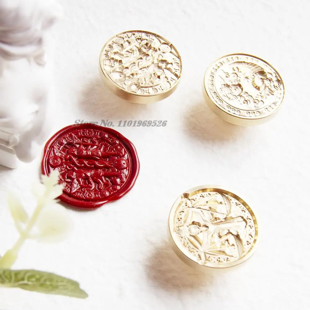 12 Constellation Wax Seal Stamp Embossed Head Aries Taurus Sagittarius Virgo Cards Envelopes Wedding Invitations Gift Packaging