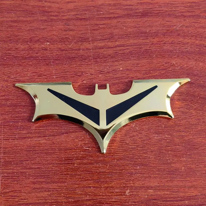 Metal Bat Shape Car Stickers Creative 3D Car Logo Sticker Decal Rear Trunk Decal Motorcycle Automobile Decoration Stickers - Image 3