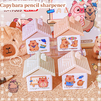 kawaii stationery store office supplies Children's school supplies school useful pencil sharpener stationery capybara classroom