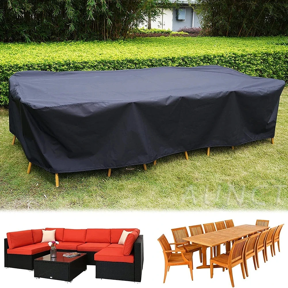 Outdoor furniture cover, UV protection outdoor table cover, heavy outdoor lawn garden table and chair cover dust cover