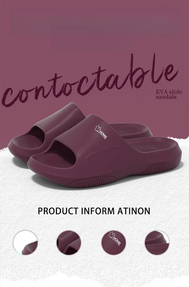Hausschuhe für Männer und Frauen, rutschfeste, strapazierfähige, leichte Slipper-Sandalen, modische, trendige Hausschuhe für drinnen und draußen. – Detail 1