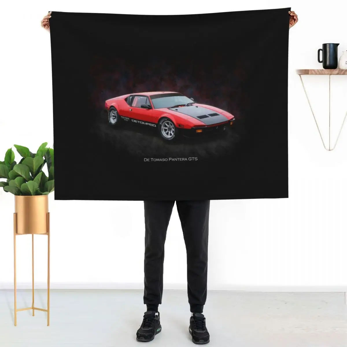 

1972 De Tomaso Pantera GTS Throw Blanket No Pilling Soft Warm Blanket for Bed