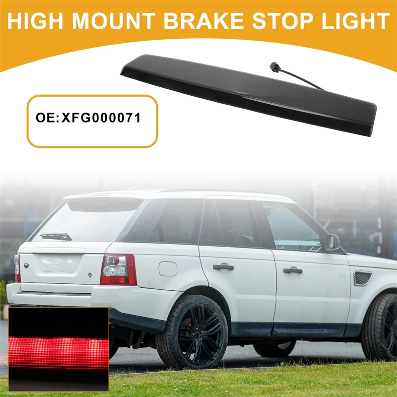 For Range Rover SPORT 2006 2007 2008 2009 XFG000071 Black Lens Rear High Level Third 3rd LED Brake Stop Light Lamp