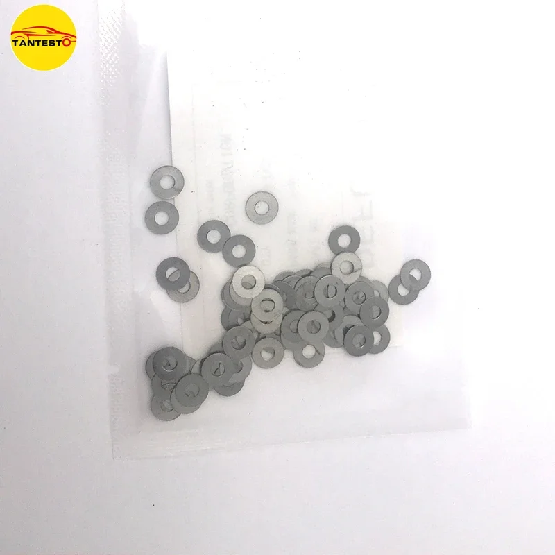 Free Ship 100PCS 3x7.2x0.1/0/2/0/3/0/5/1mm Diesel Common Rail Injector Pressure Adjusting Washer Gaskets for Cummins STR AOWEI