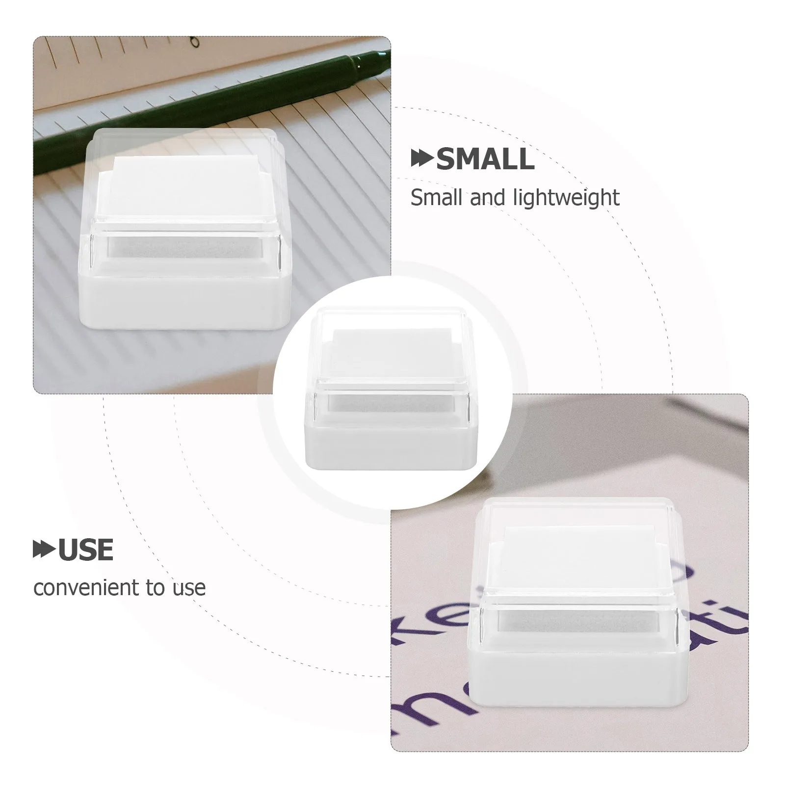 5Pcs Blank Hand Ink Stamp Pads Safe Non-Toxic DIY Craft Ink Pads for Scrapbooking Cards Posters Notebooks Creative Art