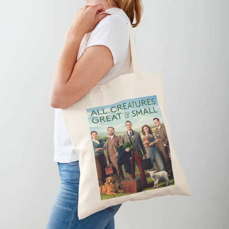 

All Creatures Great and Small vintage Tote Bag tote bag men's shopping bags foldable shopper bag woman