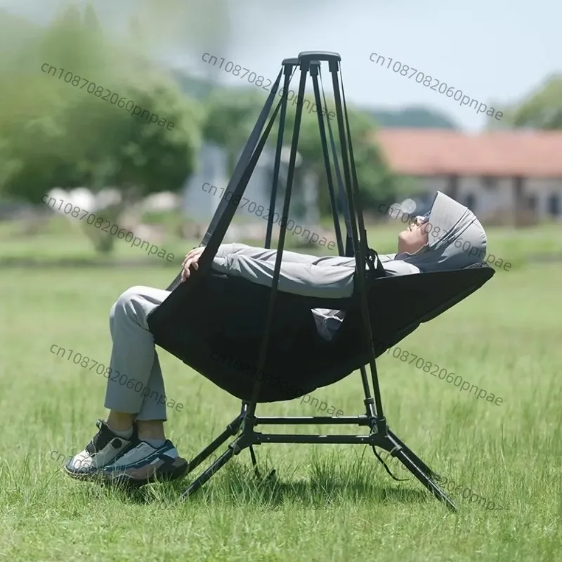 

Outdoor Camping Folding Swing Chair Patio Balcony Leisure Rocking Chair Lightweight Aluminum Alloy Rocking Chair