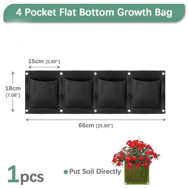 NIEUWE Muur Hangende Zakken Plantzakken Bloempot Huis Tuin Grow Bag Tuin Planter Verticale Suculentas Plant Pot Home Decor