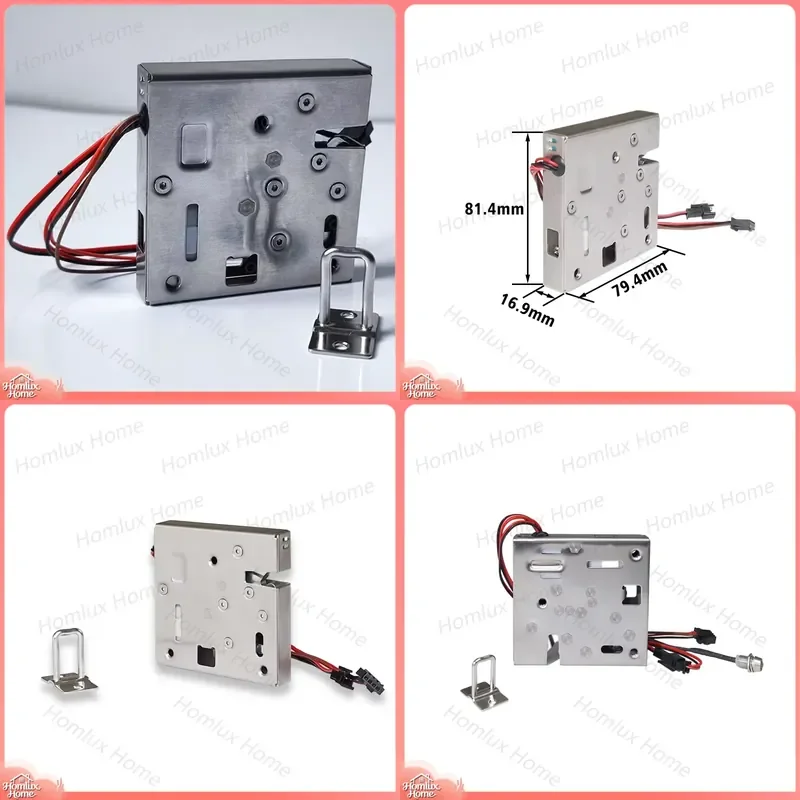 Latch Smart Locker Lock Cabinet Door Lock with Signal Feedback Electromechanical Lock for Office School Home