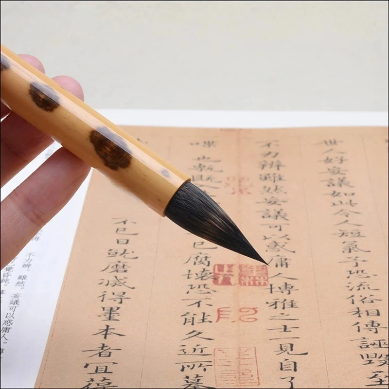 

Authentic Purple Rabbit Hair Calligraphy Brush Short Hair Chicken Spur Brush Small Regular Cursive Script Caligraphie Brush Pen