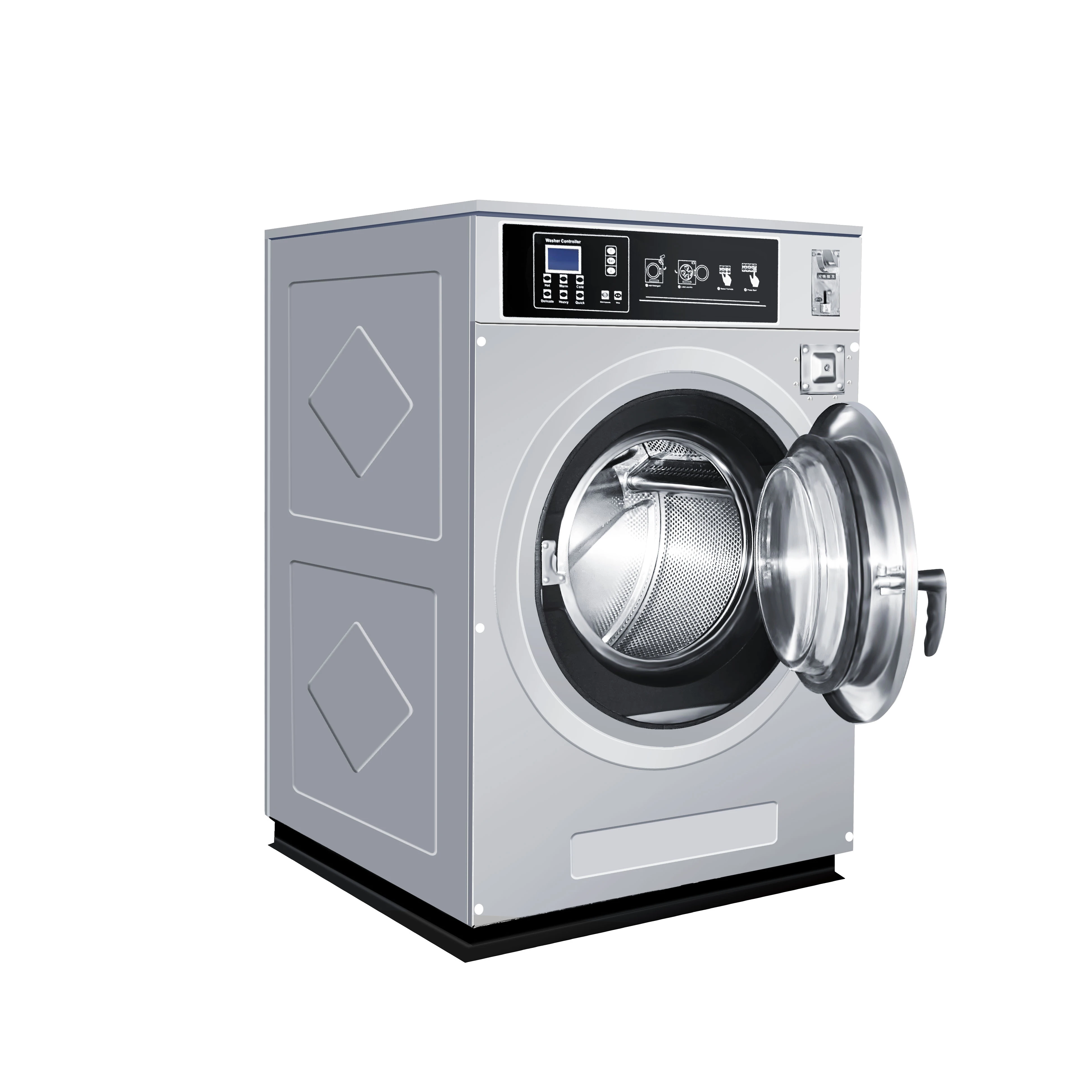 System Intelligent Control Coin Operated Washer Dryer Industrial Full Auto Washing Machine for Hotel Commercial 950*980*1500mm