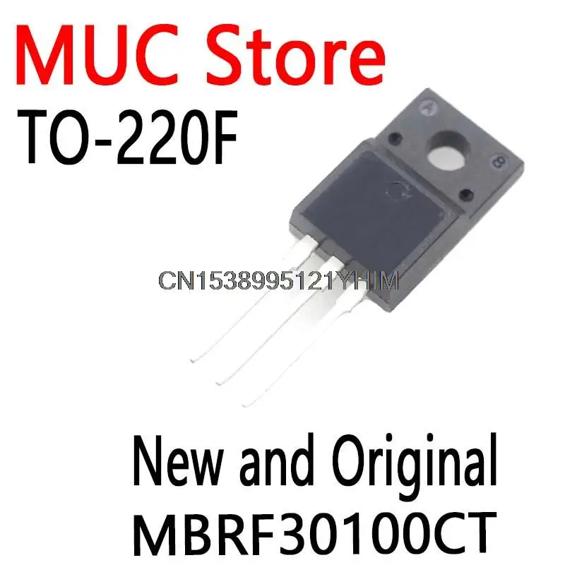 10PCS TO-220F 30100CT MBRF30100 TO-220 30A 100V  new original MBRF30100CT