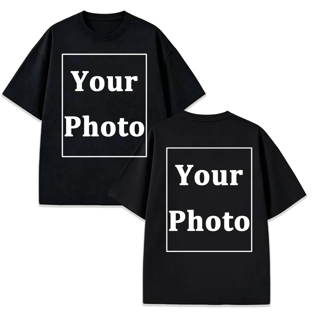 Herren Sommer Team T-Shirt Personalisiertes Design Lässige Weite Basic-Workwear Familien-Sport-Street-Tops Weiche Baumwollkleidung – Detail 16