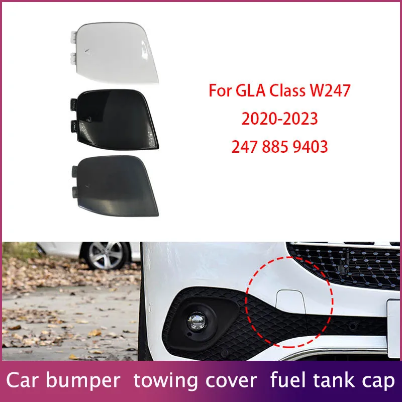 

For Mercedes Benz W247 GLA front bumper trailer cover front towing hook hole cover plate 2478859403 20-23