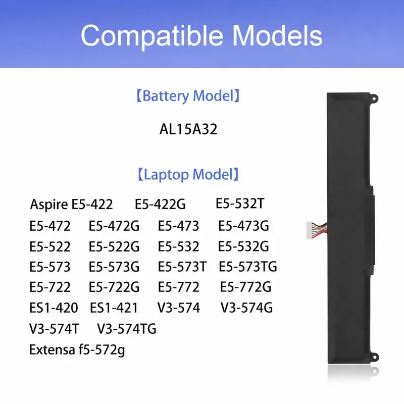 for Acer E5-553G E5-772G E5-573G E5-473G AL15A32 notebook battery