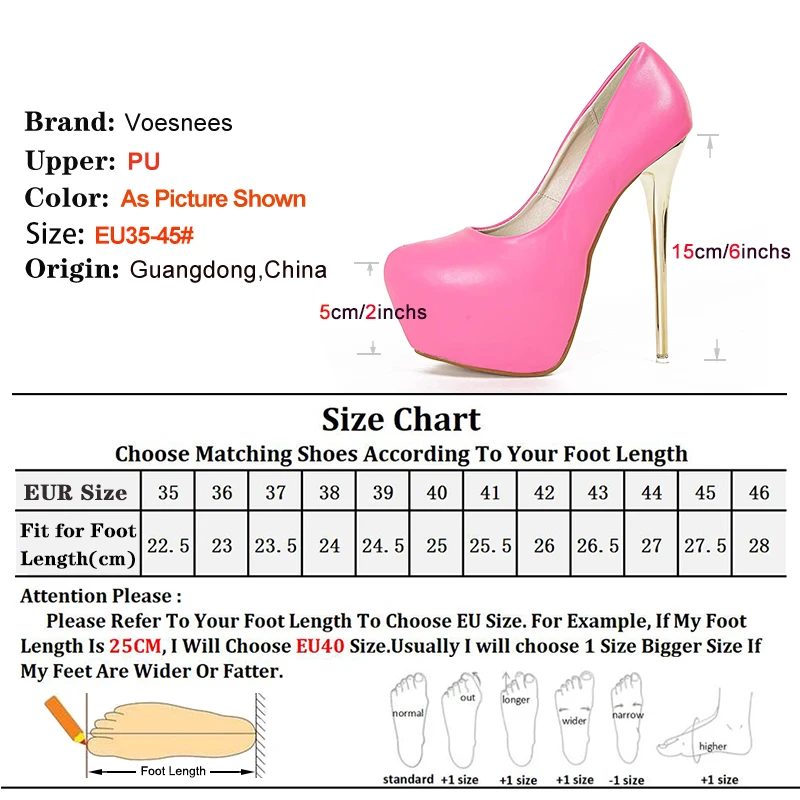 المرأة عالية الكعب 15 سنتيمتر خنجر الوردي منصة موضة حذا فردي للسيدات حجم كبير أوروبا وأمريكا الضحلة ملهى ليلي مضخات الحفلات #4