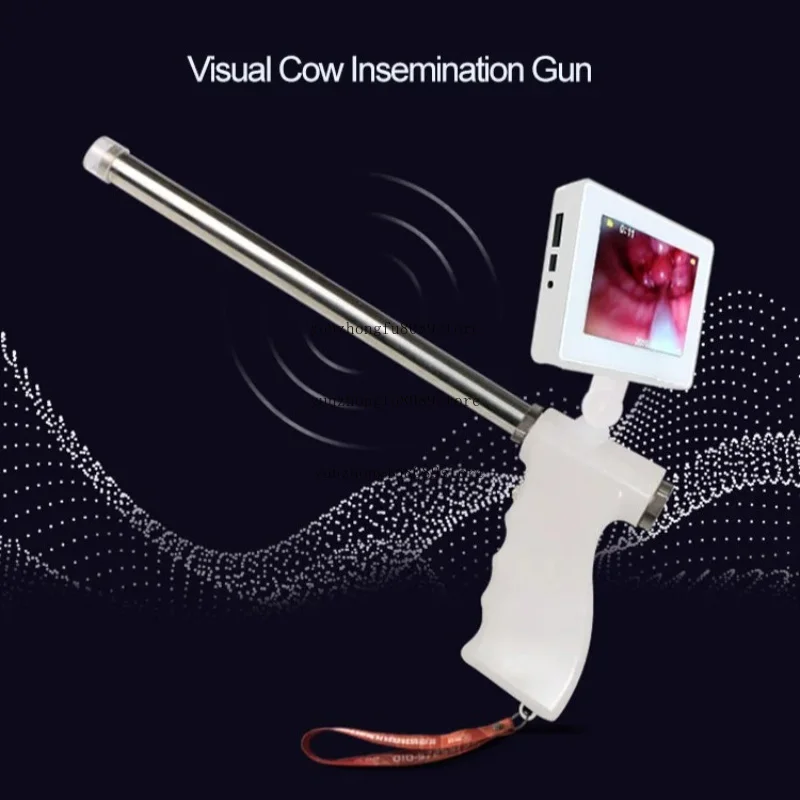 Insemination Kit for Cows Cattle Visual Insemination Gun w/ Adjustable Screen Upgraded Version