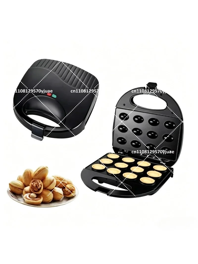 

Walnut Cake Waffle Maker - 12 Hole Non-Stick Baking Plate - Automatic Kitchen Breakfast Machine