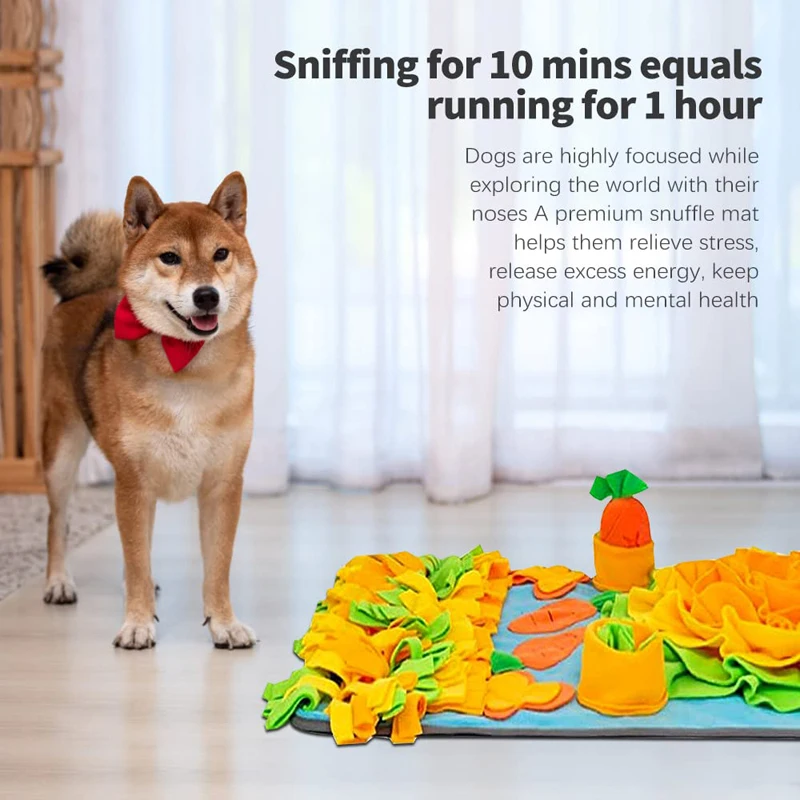 Imagem -06 - Benepaw-cão Durável Snuffle Mat Puppy Sniffing Puzzle Brinquedos Interativo Antiderrapante Pet Feeding Mat Portátil Squeaky Alimentador Lento