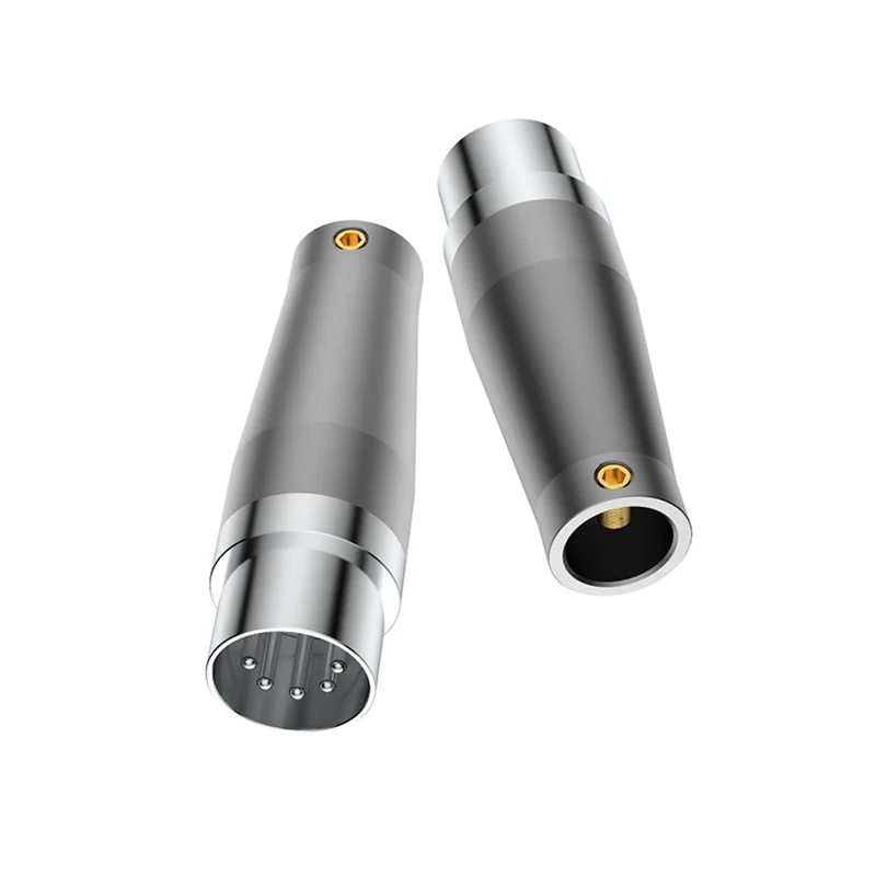-MEOF ND05R DIN5 banhado a ródio com travamento MIDI de 5 pinos NAIM Conector de áudio e quádruplo Switchcraft 05CL5M
