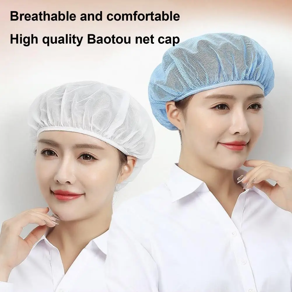 Reusable Bakery Hat Mesh Chef Cap Breathable Washable Cooking Cap Protective Headwear Kitchen Restaurant Catering Cooking Cap