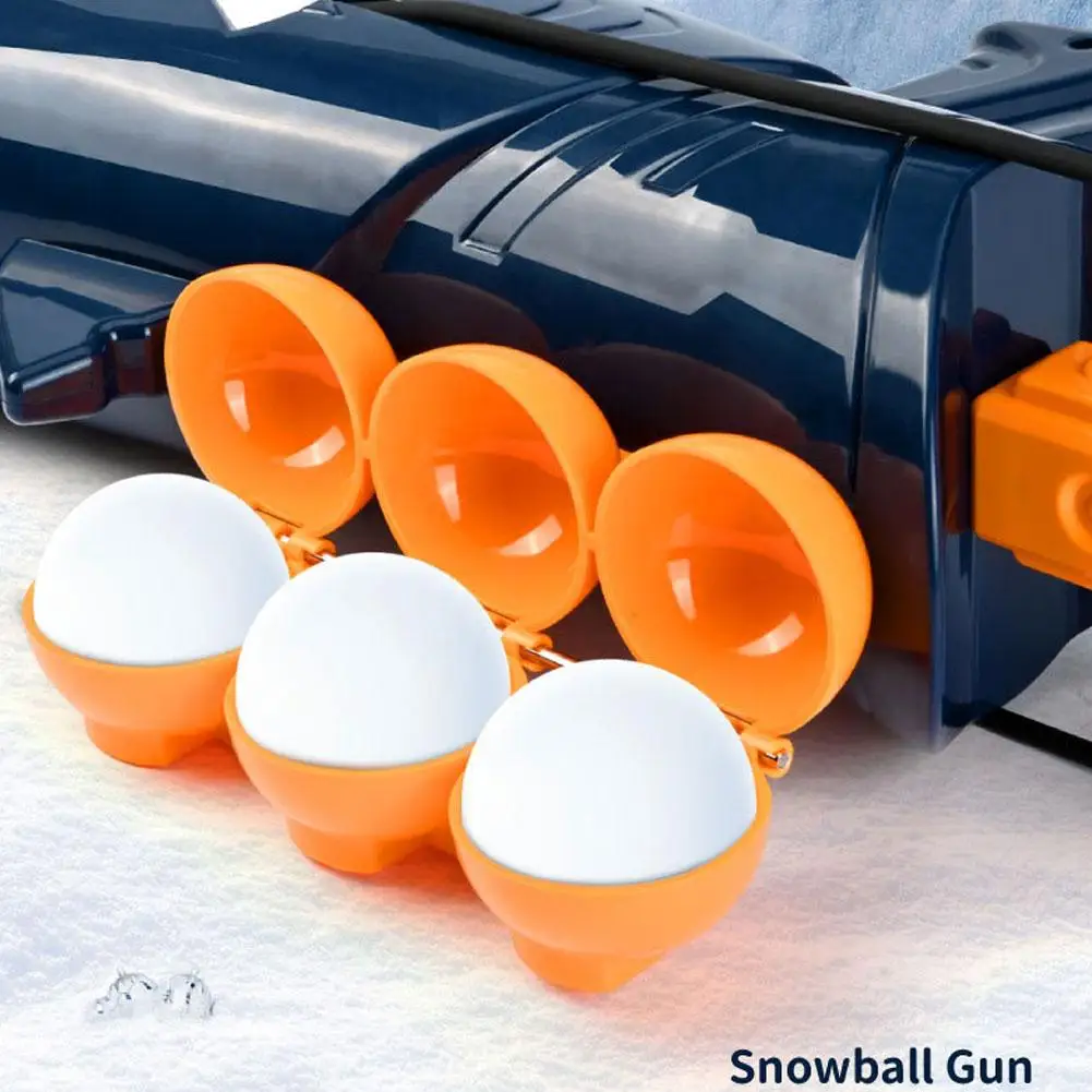 เครื่องทำลูกบอลหิมะรูปฉลาม สำหรับเด็ก เล่นกีฬากลางแจ้งในฤดูหนาว ของเล่นการ์ตูน