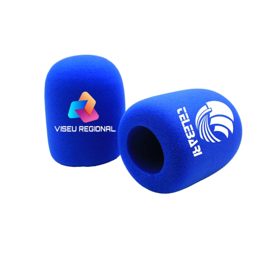 Customize Logo for Round Mic Foam Windscreen Wndshields Fit on Most Handheld Microphones SM58 Rode NT1-A