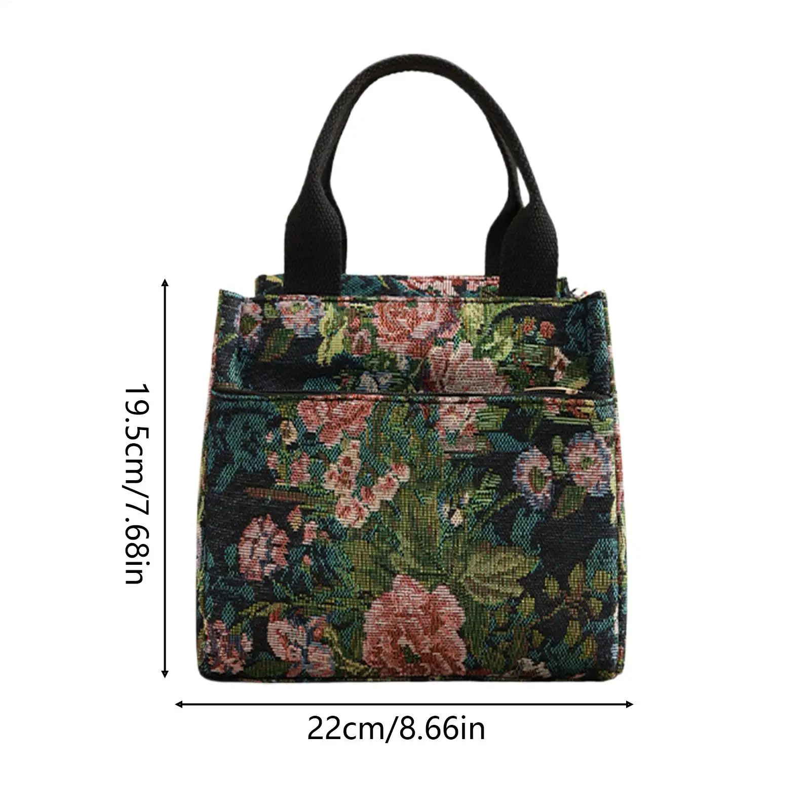 Сумка для обеда, женская водонепроницаемая сумка с цветочным принтом, контейнеры, изолированные сумки для обеда для женщин, для работы, еды, девочек, взрослых, детей, путешествий