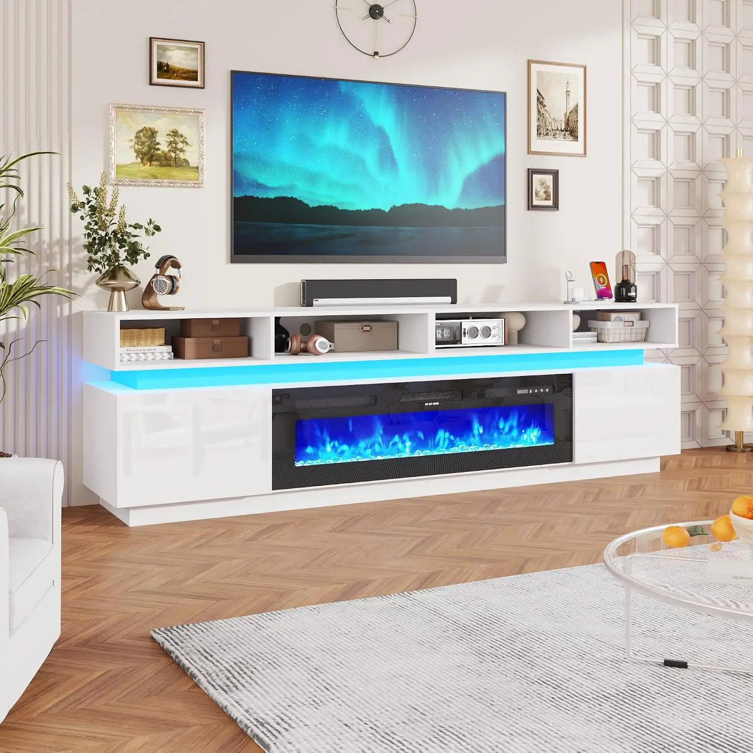 Fireplace TV Stand for 100
