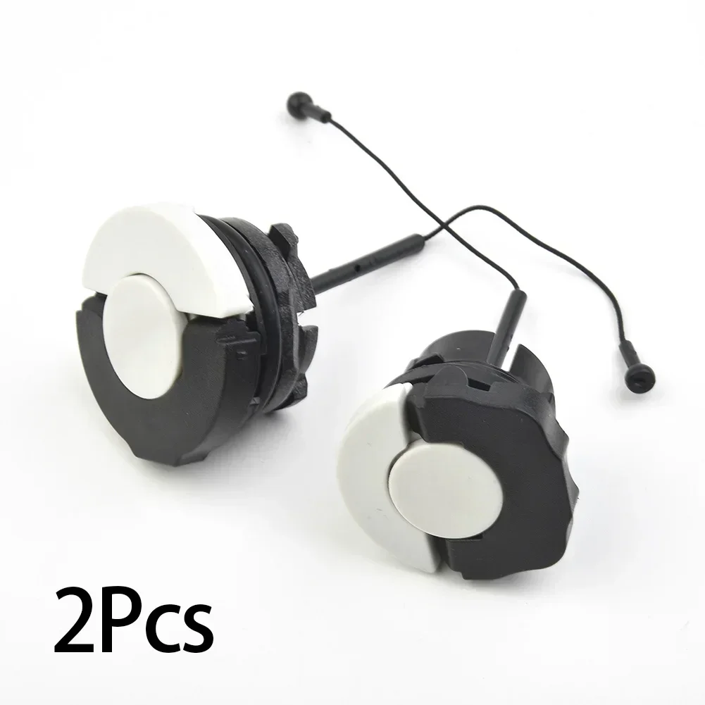 

New Useful Oil Cap Fuel Cap MS260 MS381 MS440 White Black Fuel+Oil Cap Parts Plastic Replacement Tank 2pcs/Set