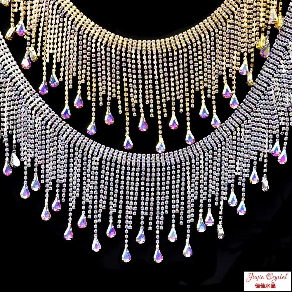 2024 New Belly Dance Waist Chain Mesh Diamond Hip Scarf Accessories Boutique Series Shining Latin 8.5cm Colored Water Diamond