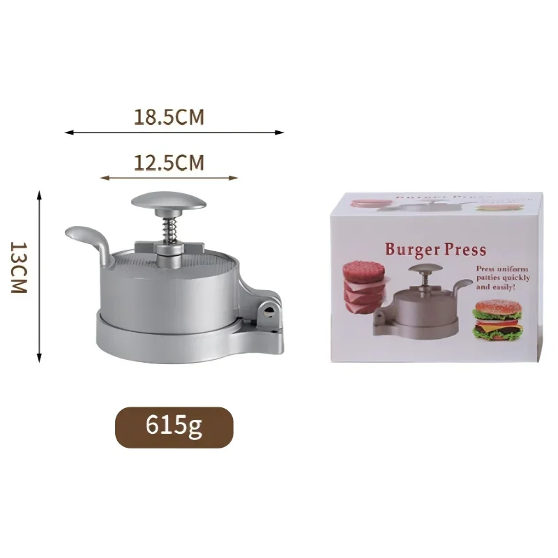 Non-stick Coating Manual Burger Meat Press Flip-top Patty Maker Beef Patty Model Tool for Kitchen