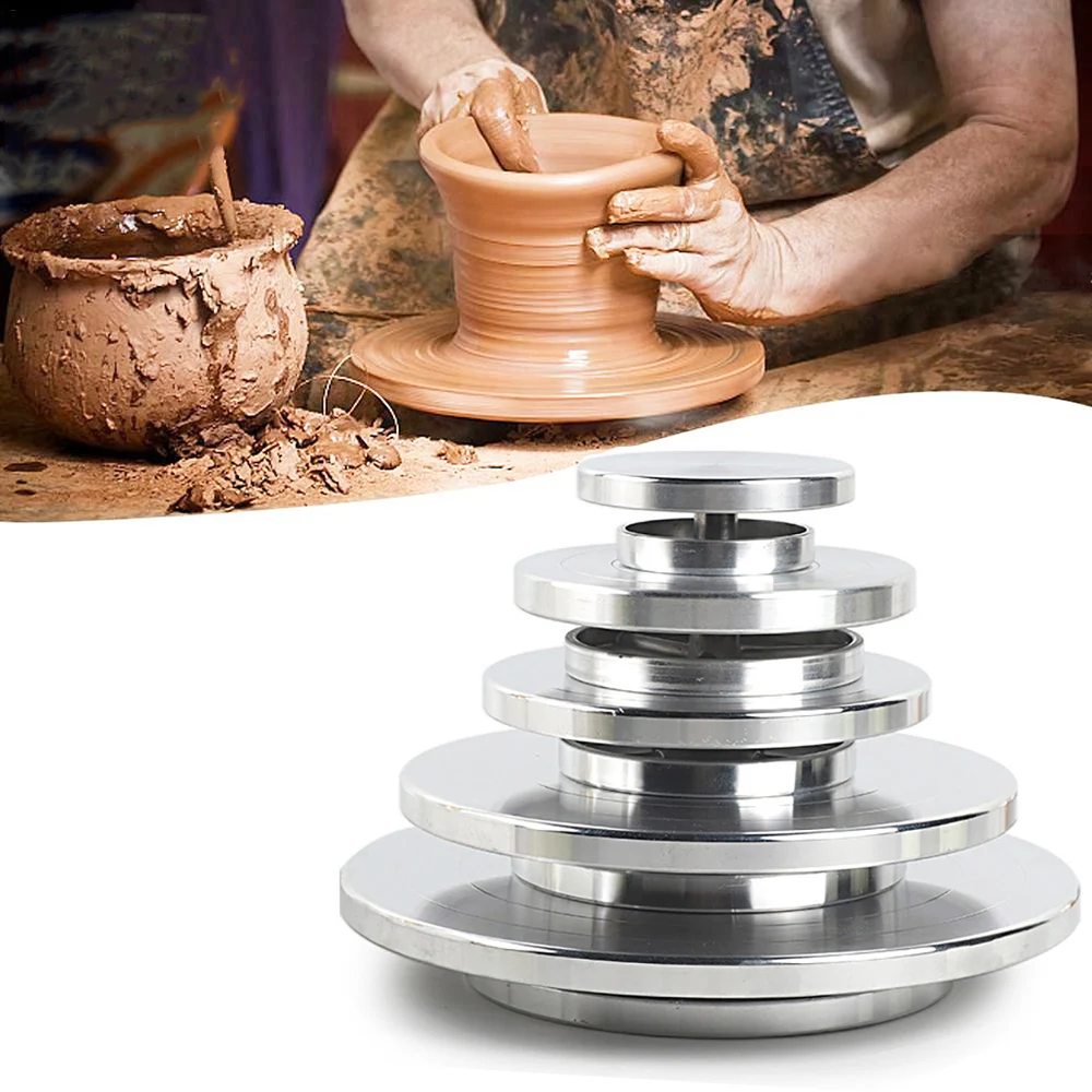 

Double Side Sculpture Turntable Clay Sculpture Handmade Model Turntable Flower Mounting Turntable Cake Turntable Aluminum Alloy