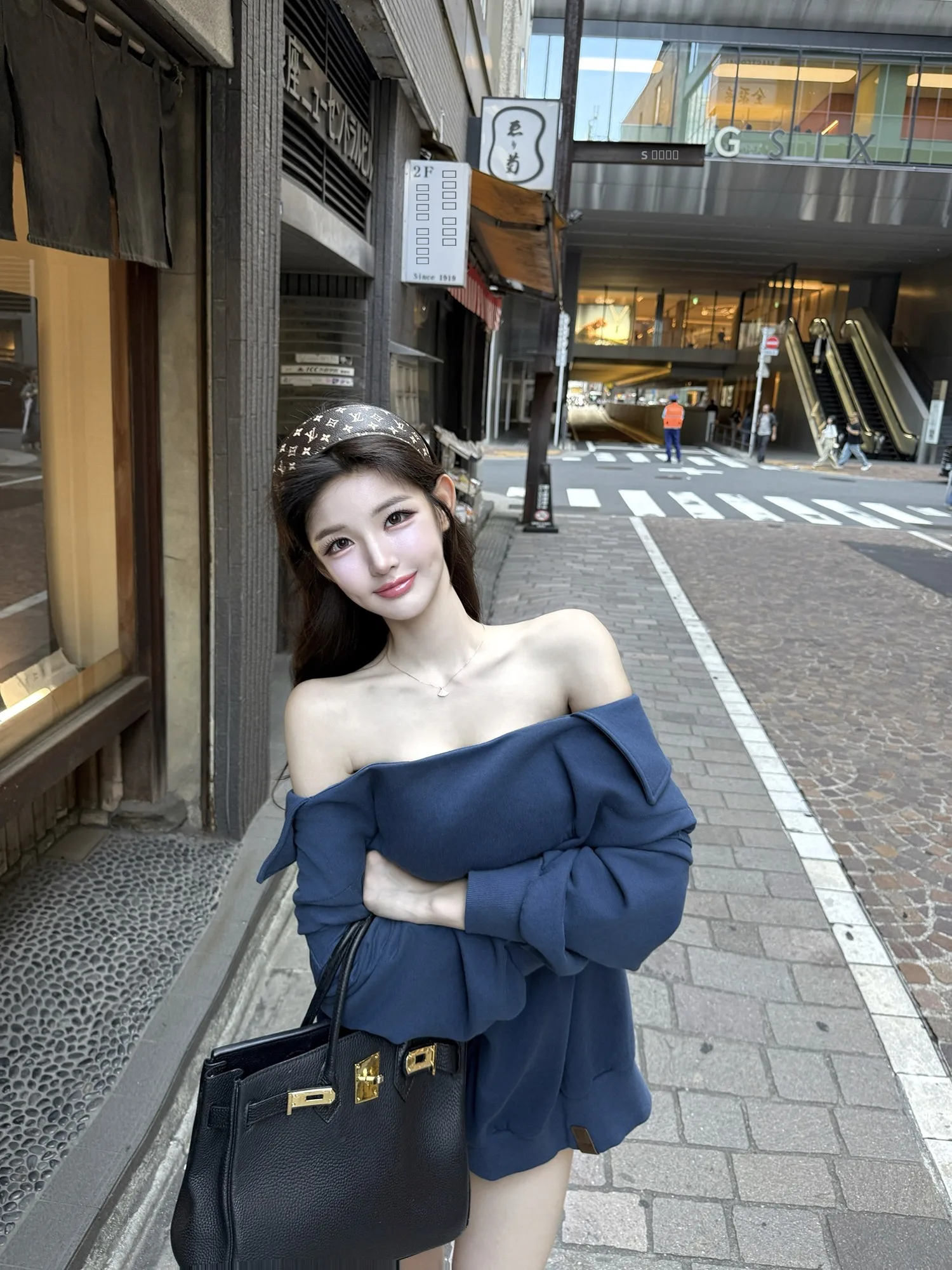 

Boyfriend Sle Oversize Sweatirt Viola Two-Way Wear Vintage oulder Bared Long Sve round Ne Commute Sle Pure Color