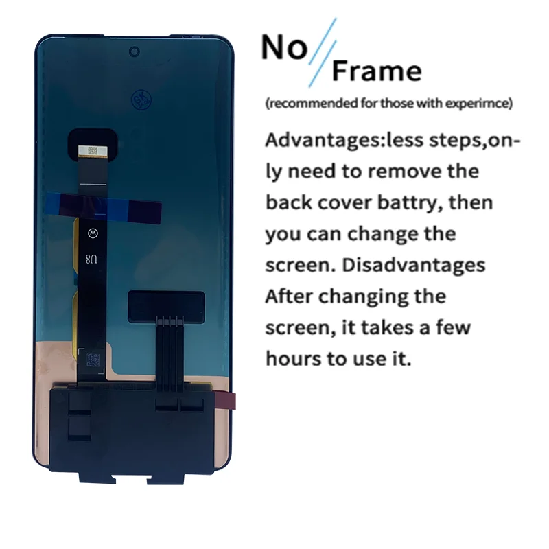 Original AMOLED For Motorola Edge 40 Neo LCD Display XT2307-1 Touch Screen Digitizer Assembly For Moto Edge40 Neo LCD Replace