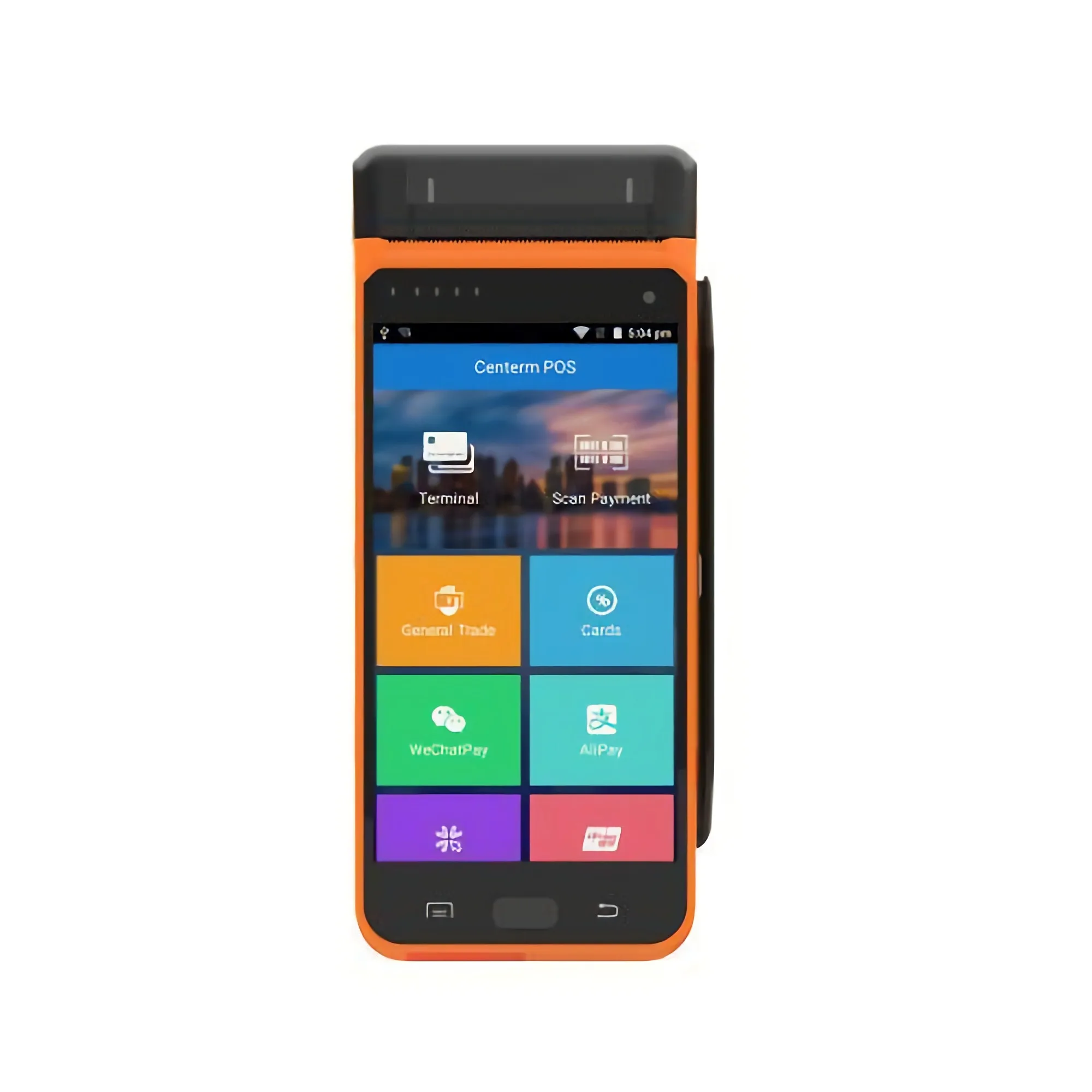 

Android Mobile NFC Reader Payment Touch Screen Handheld POS Terminal With 58mm Thermal Printer R330 Plus