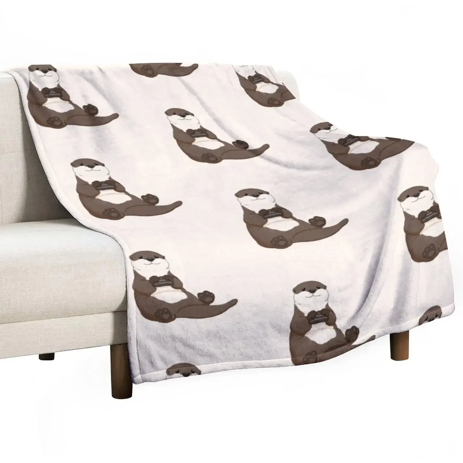 

Cute You're My Favorite Rock Otter Throw Blanket funny gift Soft Sofa Throw Weighted Blankets